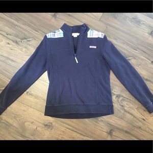 Vineyard Vines Navy Blue Quarter Zip